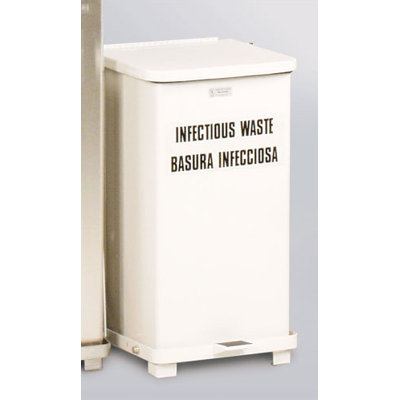 Rubbermaid Commercial Products The Defenders Medium Square Step Can