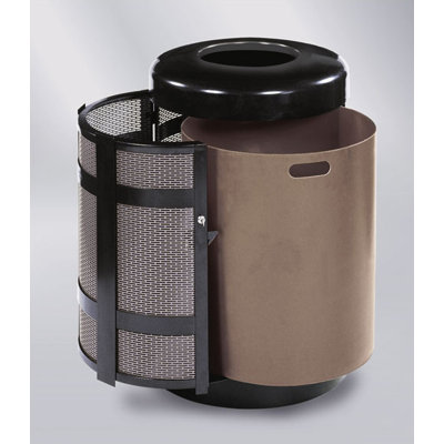 Rubbermaid Commercial Products Architek 38 Gallon Hinged Open Top Receptacle