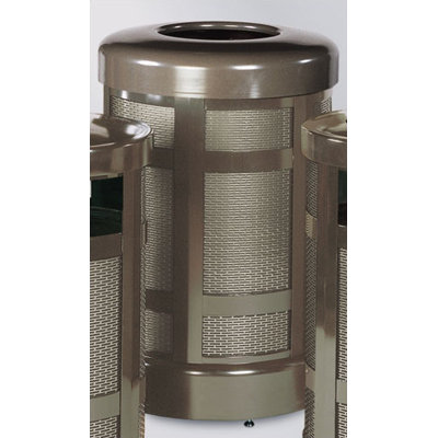 Rubbermaid Commercial Products Architek 38 Gallon Hinged Open Top Receptacle