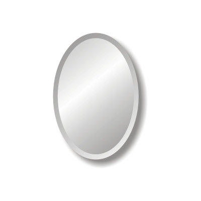 Spancraft Glass Regency Oval Frameless Mirror