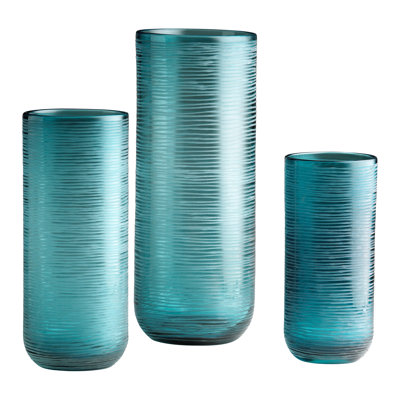 Small Libra Vase in Aqua