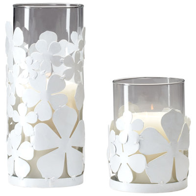Cyan Design Iron and Glass Violet Hurricane