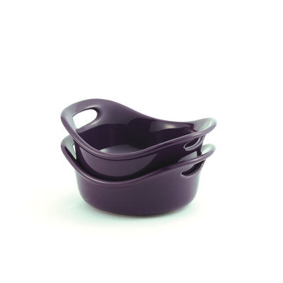 Rachael Ray Stoneware 2 Piece Round Au Gratin