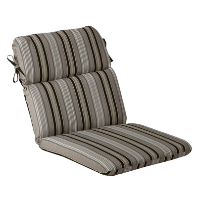 Pillow Perfect Outdoor Rounded Chair Cushion