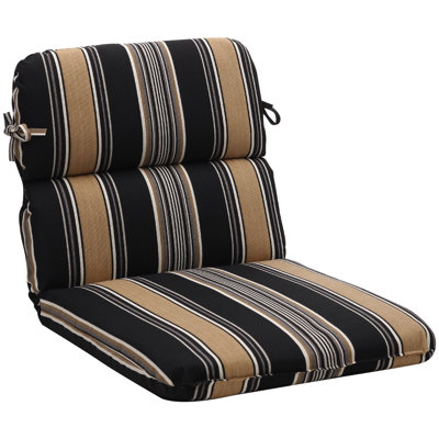 Pillow Perfect Outdoor Rounded Chair Cushion
