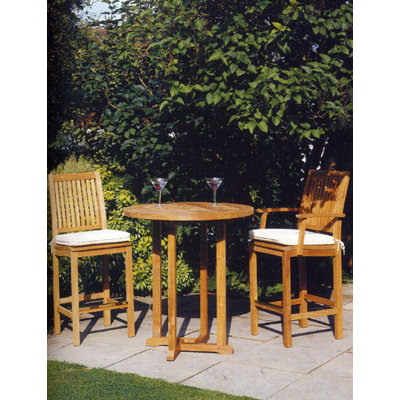 Barlow Tyrie Teak Monaco Carver Dining Arm Chair with Cushion
