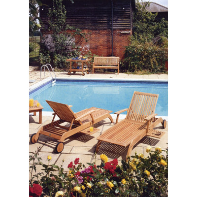 Barlow Tyrie Teak Monaco Lounger Set