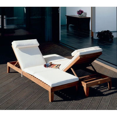 Barlow Tyrie Teak Capri Base Sun Lounger