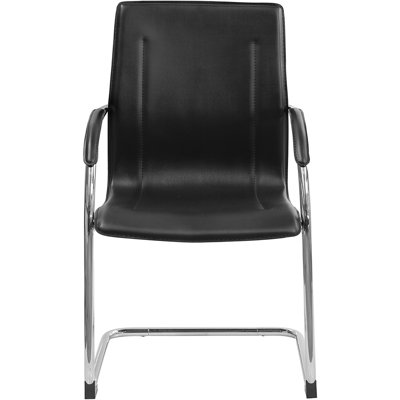 Flash Furniture Guest Side Chair with Chrome Sled Base
