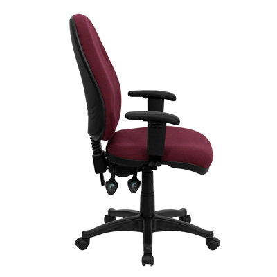 Flash Furniture Fabric Computer Office Chair with Height and Width Adjustable Arms
