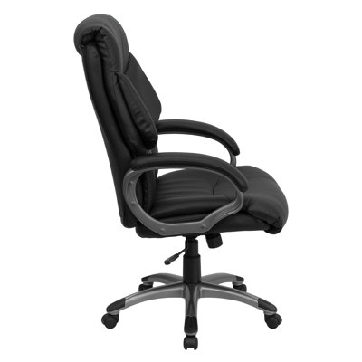 Flash Furniture High-Back Leather Executive Chair with Wing Back