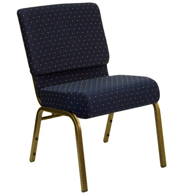 Flash Furniture Hercules Series 21'' Extra Wide Stacking Church Chair with 4'' Thick Seat