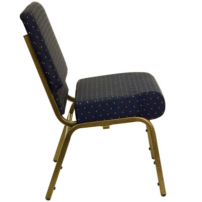 Flash Furniture Hercules Series 21'' Extra Wide Stacking Church Chair with 4'' Thick Seat