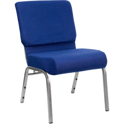Flash Furniture Hercules Series 21'' Extra Wide Stacking Church Chair with 4'' Thick Seat