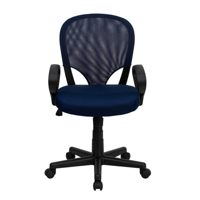 Flash Furniture Mid-Back Office Chair with Oval Loop Arms