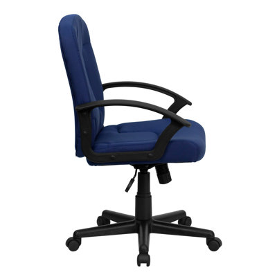Flash Furniture Mid-Back Fabric Task Chair with Nylon Arms