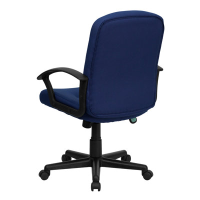 Flash Furniture Mid-Back Fabric Task Chair with Nylon Arms