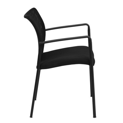Flash Furniture Hercules Series Designer Mesh Fabric Stacking Arm Chair with Padded Foam Seat