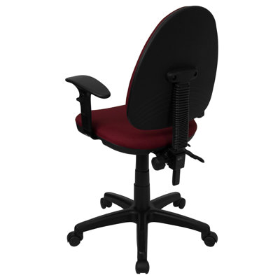 Flash Furniture Mid-Back Multi-Functional Task Chair with Adjustable Lumbar Support