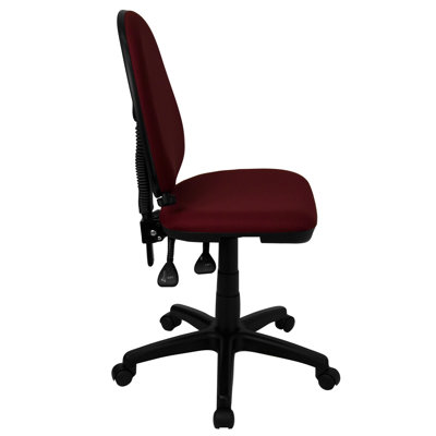 Flash Furniture Mid-Back Multi-Functional Task Chair with Adjustable Lumbar Support