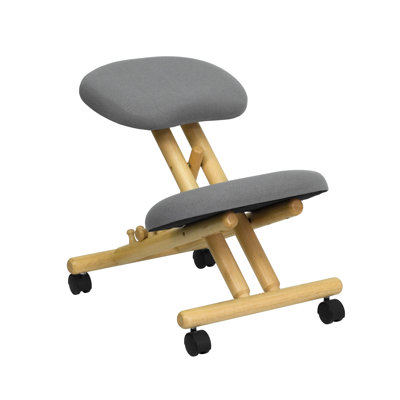Flash Furniture Low-Back Height Adjustable Kneeling Chair with Dual Wheel