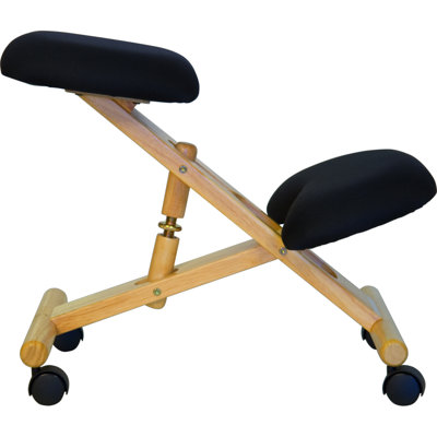Flash Furniture Low-Back Height Adjustable Kneeling Chair with Dual Wheel