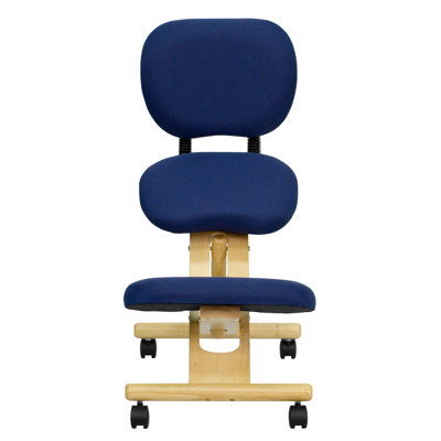 Flash Furniture Low-Back Height Adjustable Kneeling Chair with Dual Wheel