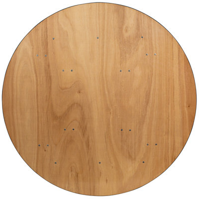Flash Furniture Round Wood Folding Banquet Table