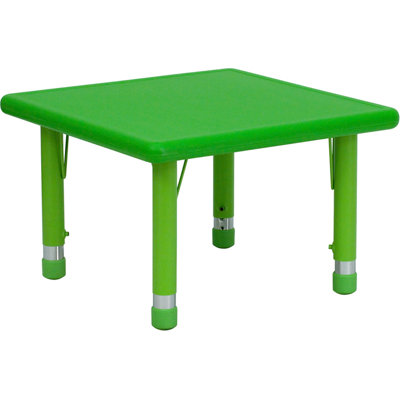 Flash Furniture Square Height Adjustable Plastic Activity Table