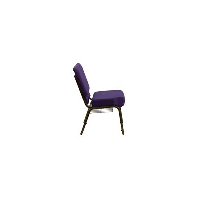 Flash Furniture Hercules Series 21'' Extra Wide Stacking Church Chair with 4'' Thick Seat