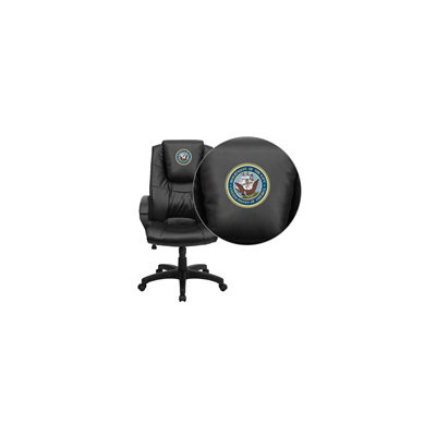 Flash Furniture NCAA Embroidered High-Back Leather Executive Chair