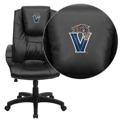 Flash Furniture NCAA Embroidered High-Back Leather Executive Chair