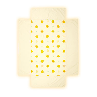 Piyo Piyo Seven Piece Crib Bedding Set in Yellow 