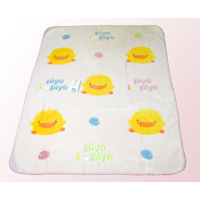 Piyo Piyo Children's Chenille Blanket in Pink