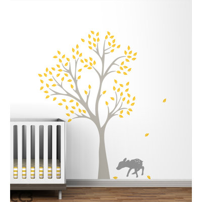 LittleLion Studio Fawn Tree Wall Decal