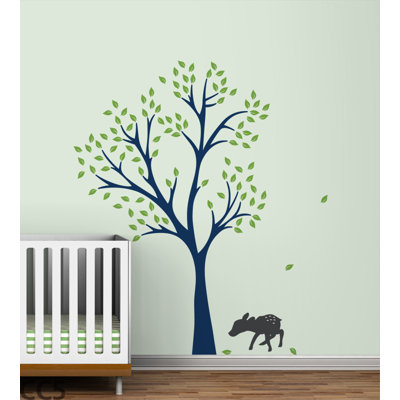 LittleLion Studio Fawn Tree Wall Decal