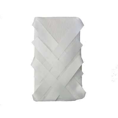 Oliver B Minky Ventilated Slat Bumper with White Ties in White