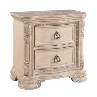 Riviera 2 Drawer Nightstand by Emerald Home Furnishings -image
