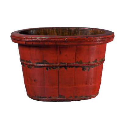 Antique Revival Distressed Chinese-Style Oval Sink