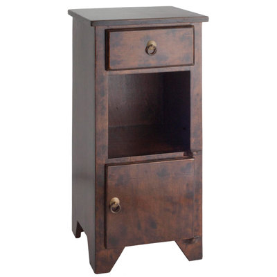 PL Home 1 Drawer Bistre Nightstand by Antique Revival -image