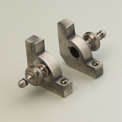 Zoroufy 48" Sovereign Tubular Stair Rod Set with Smooth Brackets Urn Finials