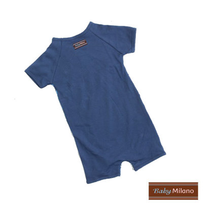 Baby Milano 5 Piece Baby Clothes Gift Set in Blue Argyle