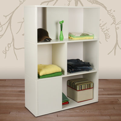 Way Basics Eco-Friendly Tribes Shelf in White