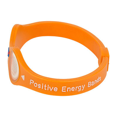 Positive Energy Bands Positive Energy Band in Orange with Gold Hologram