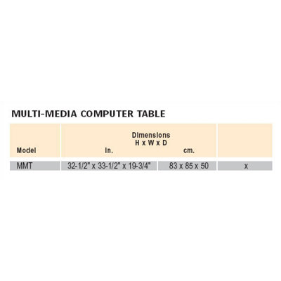 Da-Lite MMT - Multi-Media Computer Table