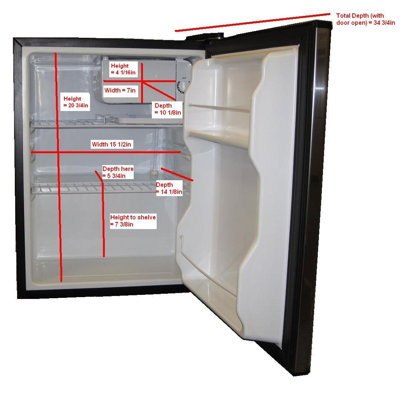SPT Compact Refrigerator in Stainless