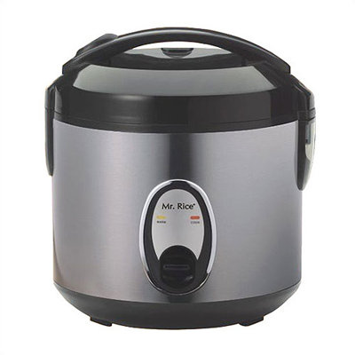 Mr.+Rice+4+Cup+Rice+Cooker+in+Stainless+