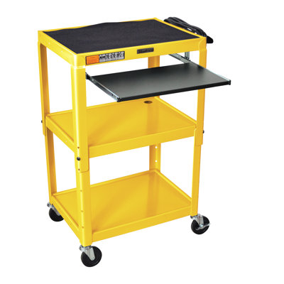 Luxor Compact Steel Mobile Computer Workstation