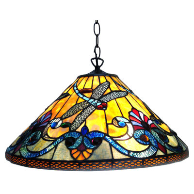 lighting hanging chloe pendant tiffany bronze antique dragonfly light inverted lights wayfair theme