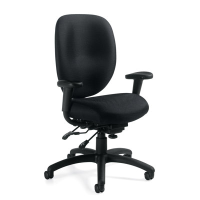 Offices To Go Mid-Back Multifunction Office Chair with Arms